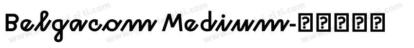 Belgacom Medium字体转换